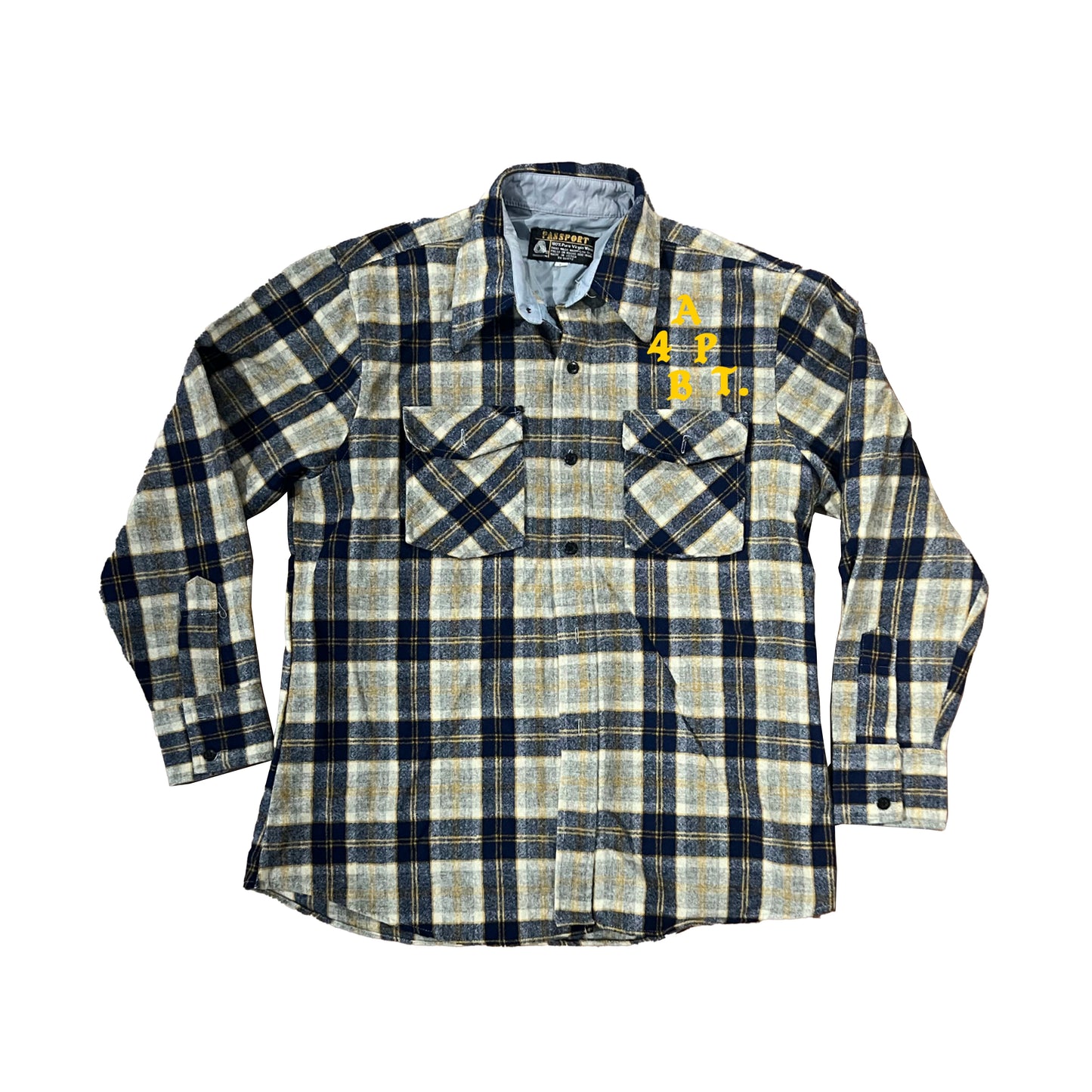 (re)Purposed by 4B Navy + Yellow Flannel