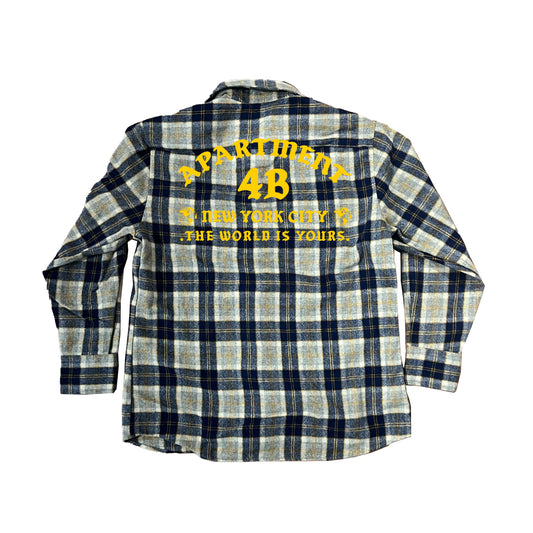 (re)Purposed by 4B Navy + Yellow Flannel