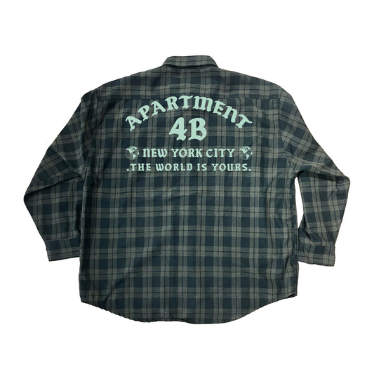 (re)Purposed by 4B Navy + Green Flannel