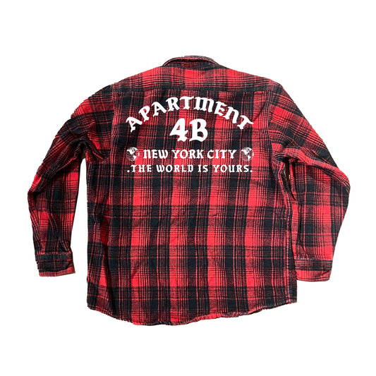 (re)Purposed by 4B Red + Black Flannel