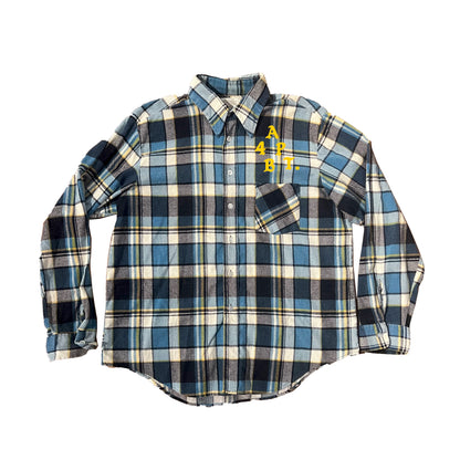 (re)Purposed by 4B Blue + Cream Flannel