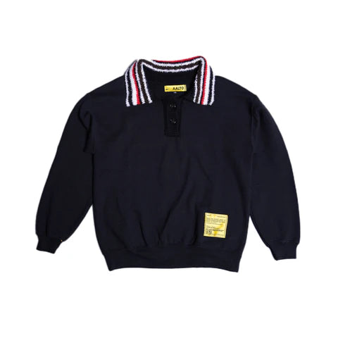 RECODED Knit Polo Sweatshirt