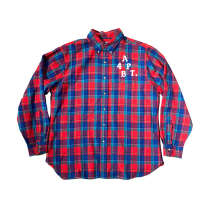(re)Purposed by 4B Red + Blue Flannel