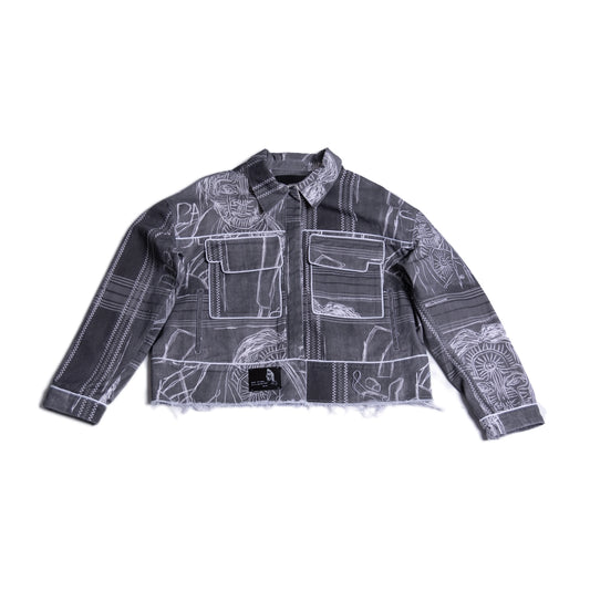 SILPA Unisex Khalo Cheka Denim Jacket