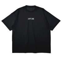 Black tee featuring the classic APT.4B Dynamo box logo. Essential heritage streetwear with a clean, architectural design.