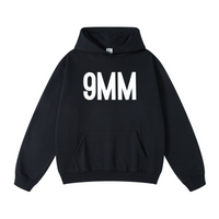 445GSM Unisex Fall&Winter Loopback Hoodie Black