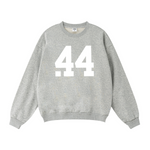 360GSM Unisex Solid-Color Loopback Crew Neck Sweatshirt Heather Gray
