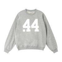 360GSM Unisex Solid-Color Loopback Crew Neck Sweatshirt Heather Gray